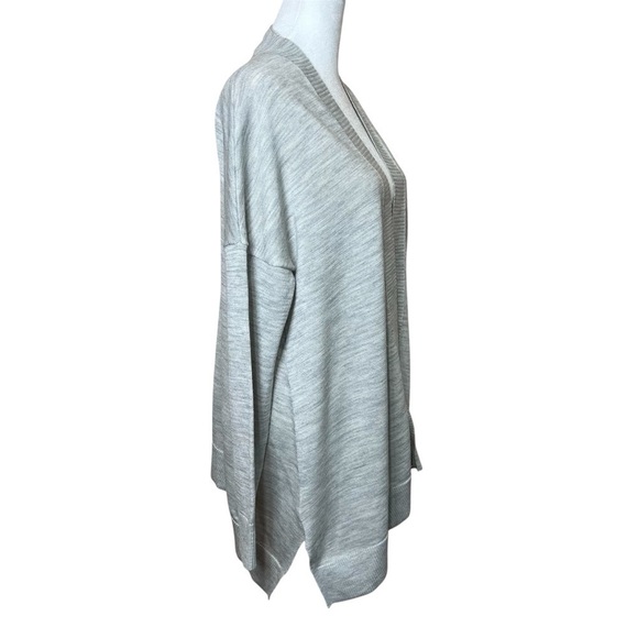 Ann Taylor Loft Lightweight Wool Blend Open Front Cardigan Sweater Gray Small - Picture 3 of 6